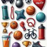 Fitness & Exercise - Sticker Sheet v15